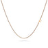 Bold Alphabet Letter Initial Charm Necklace in Rose Gold Tone